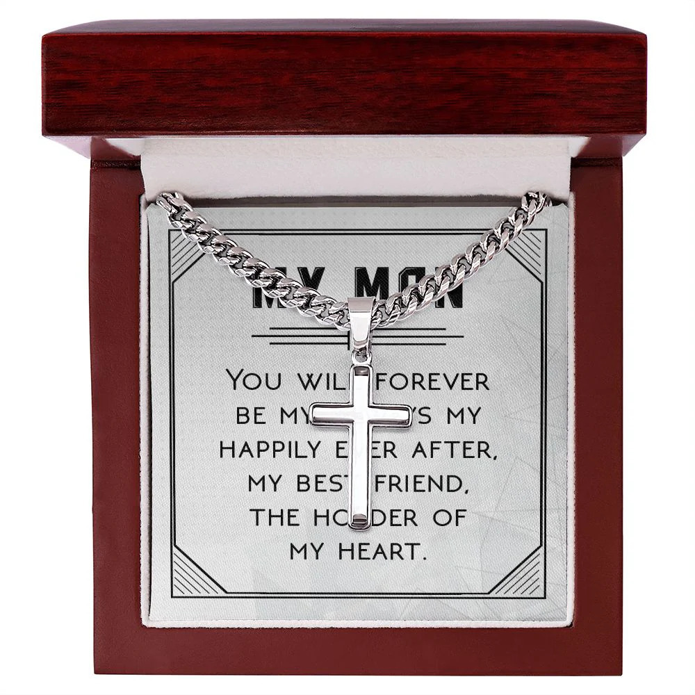 You Will Forever Be My Always Artisan Cross Cuban Chain Luxury Box
